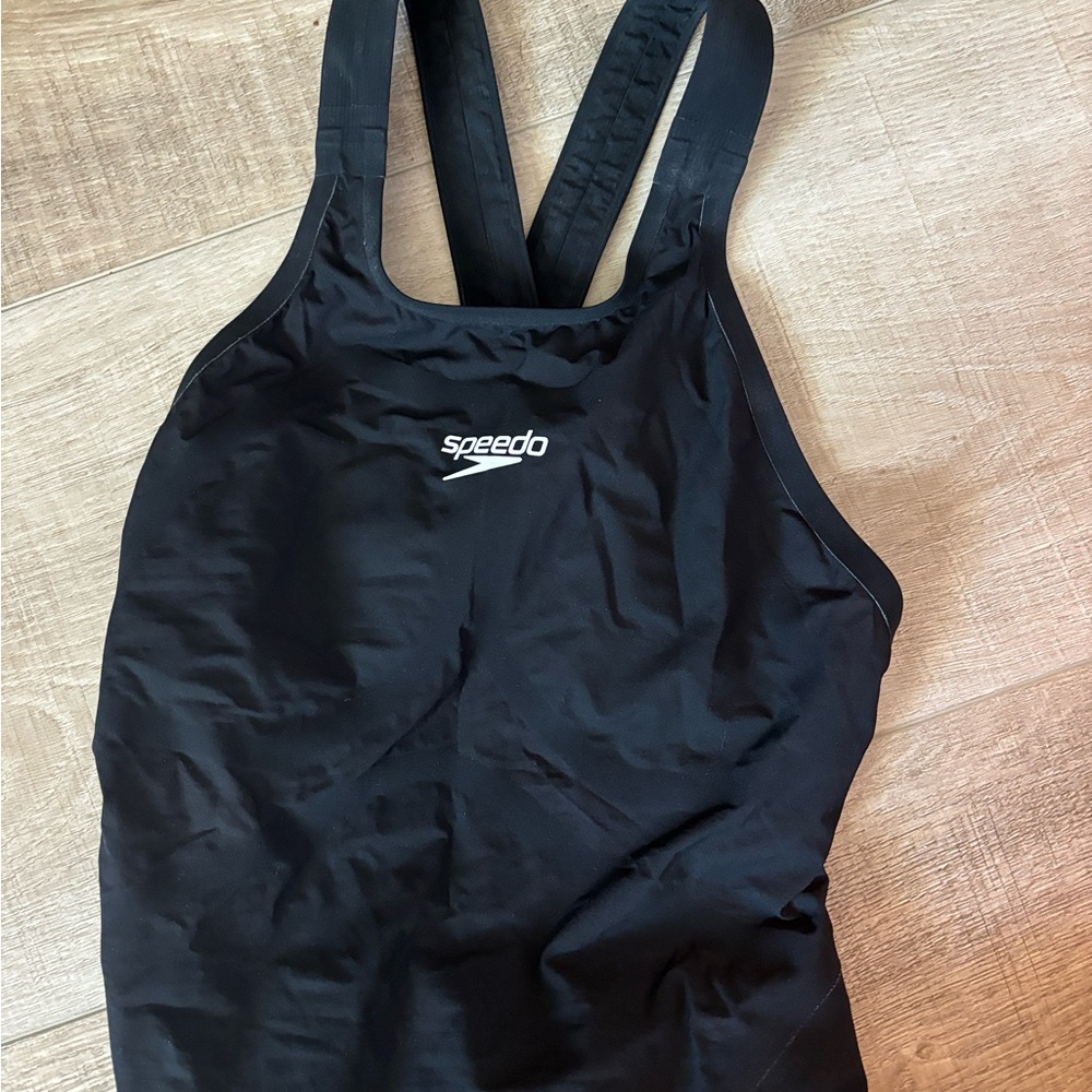 Speedo Women's Fastskin LZR Valor 2.0 open back Kneeskin Black